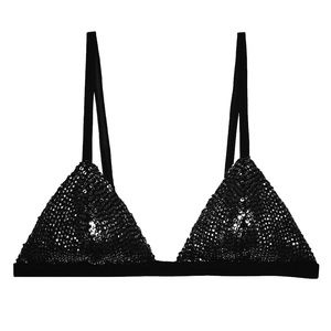 Fleur du Mal Silk Sequin Bralette
